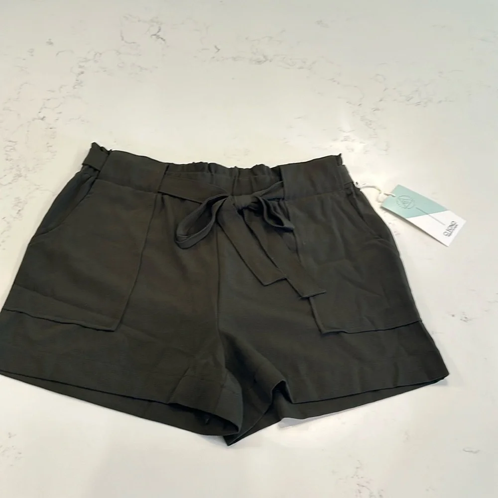 NWT tie waist shorts - Picture 1 of 8